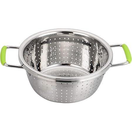 Contiup Stainless Steel Double-Handle Colander Deep Micro-Perforated 2. ...