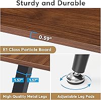 Vista 6 de Tribesigns 6FT Conference Table, Rectangular Meeting Room Tables, Modern Industrial Seminar Table Boardroom Desk with Metal Legs for Office, 70.8