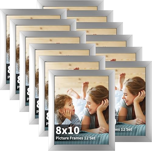 Vista 151 de EYMPEU Portarretratos de 5 x 7 pulgadas con paspartú, de madera negra, para exhibir fotos de 5 x 7 con paspartú o fotos de 6 x 8 pulgadas sin