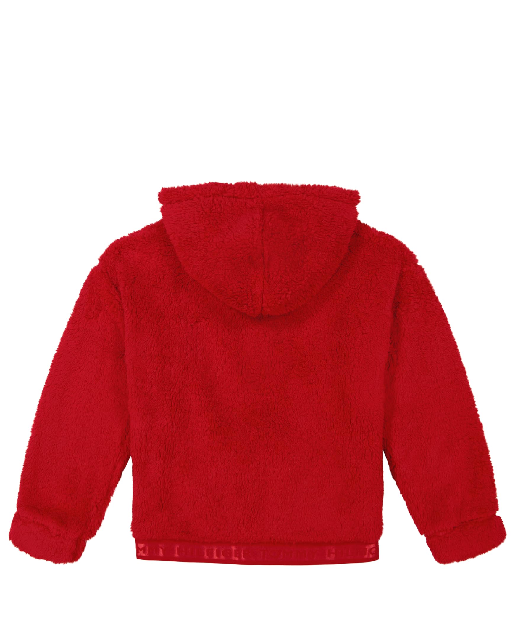 Tommy Hilfiger Full-Zip Fleece Hoodie Sweatshirt with Front Pockets Felpa con Cappuccio Bambine e Ragazze