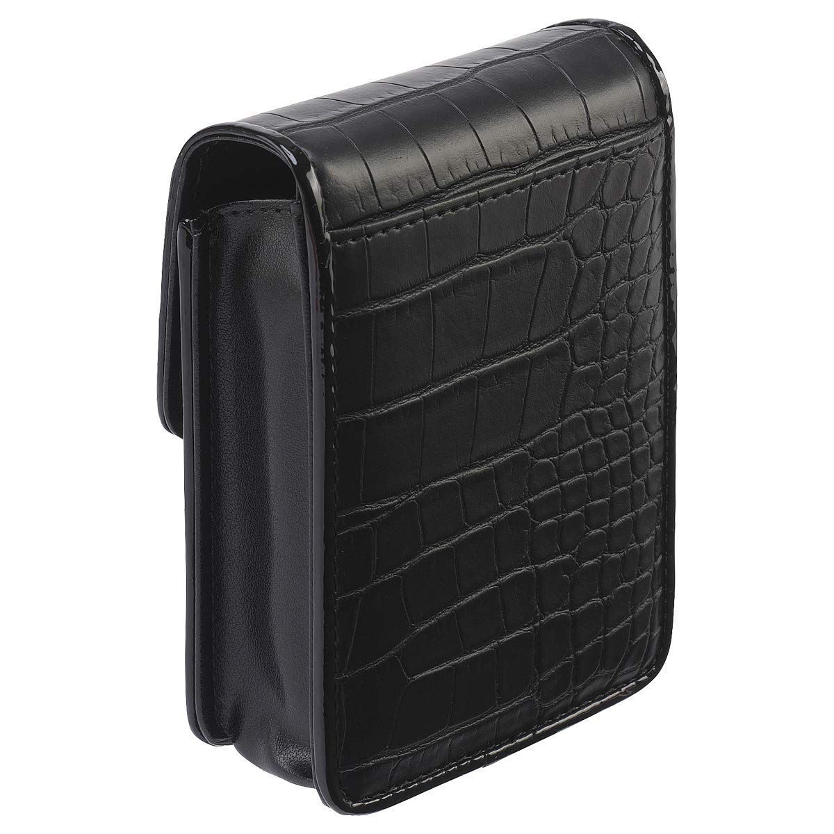 Lux Candy Croco Magnetic Case 20 (100mm) Cigarette Case Tobacco 3-07086-10 Black