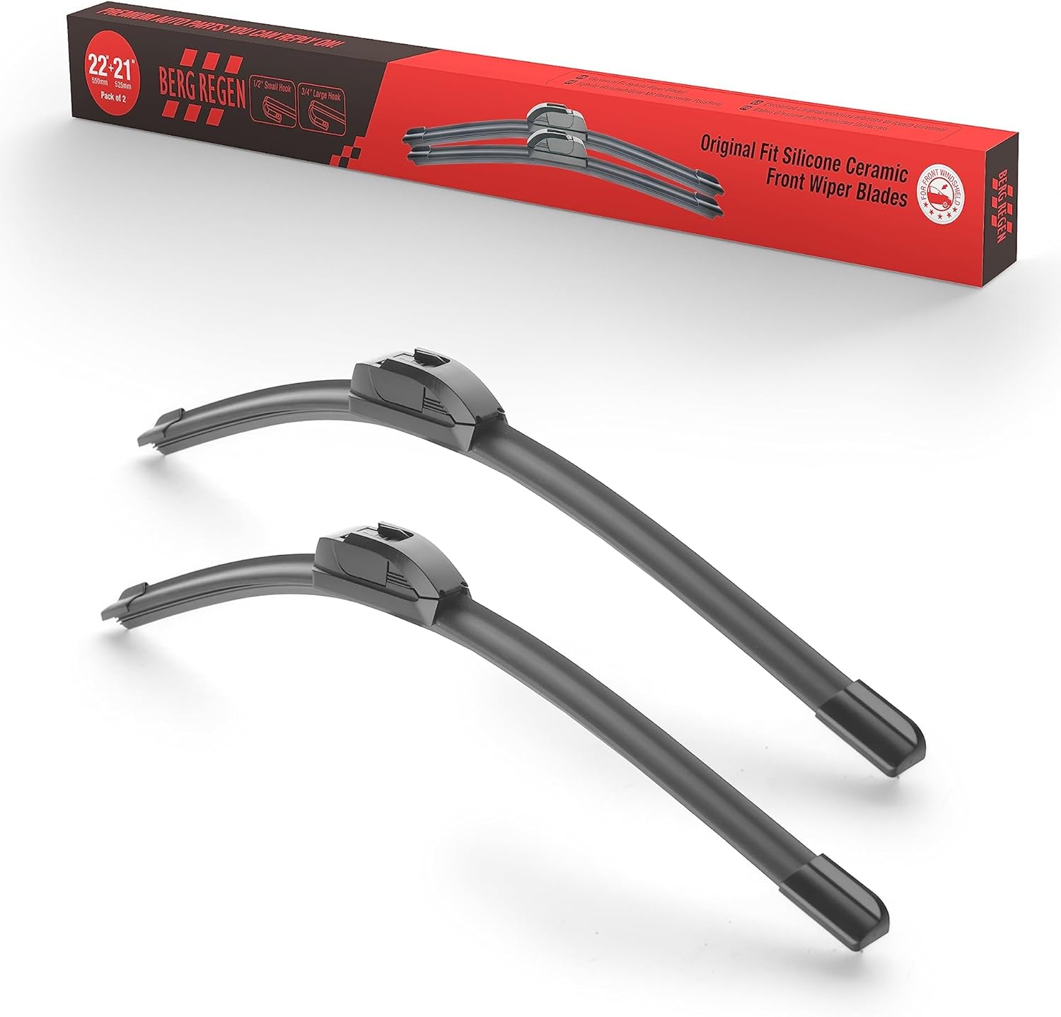 22"+21" Silicone Windshield Wiper blades Replacement for Honda Pilot