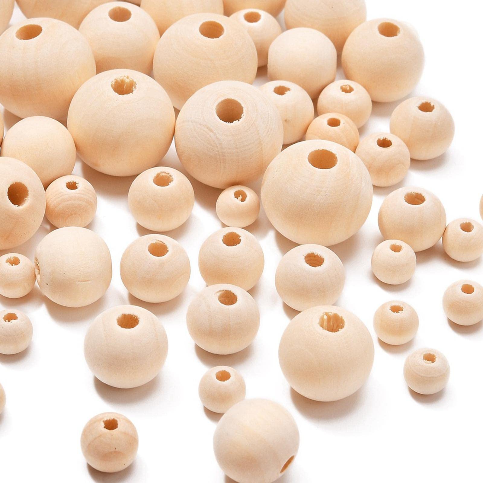 SNAPPSY Wooden Round Spacer Bead DIY Craft Supplies for Jewelry Making Farmhouse-image-24