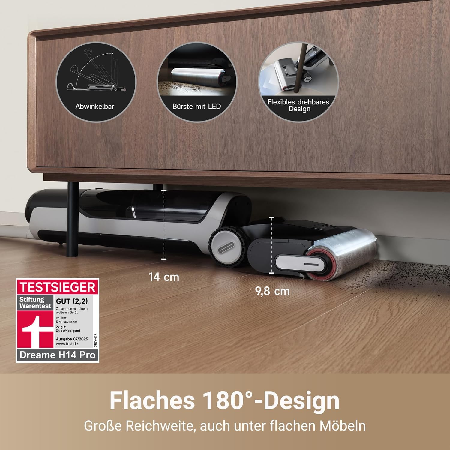 Dreame H14 Pro kefe gondozás rendszer