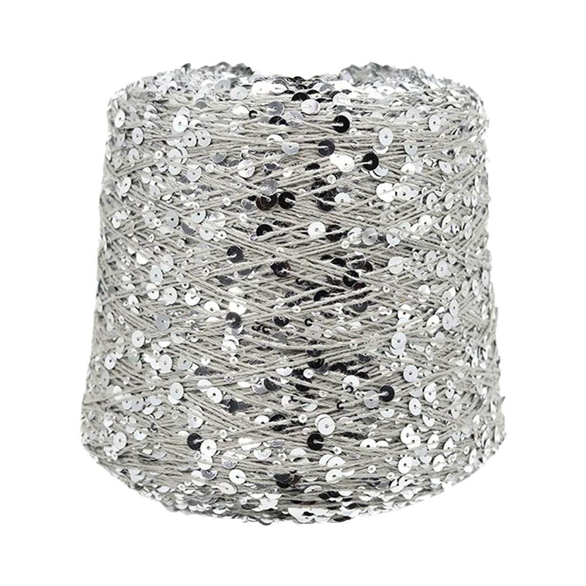 Fil à tricoter à paillettes de 140m idéal pour accessoires vestimentaires et loisirs AJ125