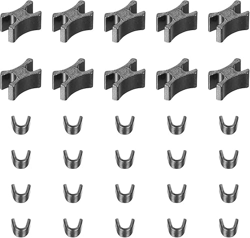 Miniatura 8 de uxcell 10 juegos de retenedores deslizantes con cremallera, 3 topes superiores y topes inferiores para bolsos, abrigos, chaquetas, cremalleras de