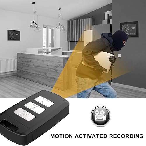 Miniatura 5 de Mini cámara espía, cámara oculta con llave de automóvil de 1080P, tarjeta de memoria integrada de 64 GB, grabación activada por movimiento para