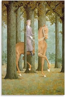 Rene_Magritte Wall Art The Blank Signature Poster Cool Artworks Painting Wall Art Canvas Prints Hanging Picture Home Decor Posters 24x36inch(60x90cm)