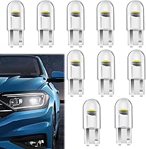 Replacement Bulb for 10 Pack 12V 6000K(White) COB W5W T10 LED Bulb 12V 5W Replacement Bulbs 168 2825 194 - Car Interior Lighting (White)