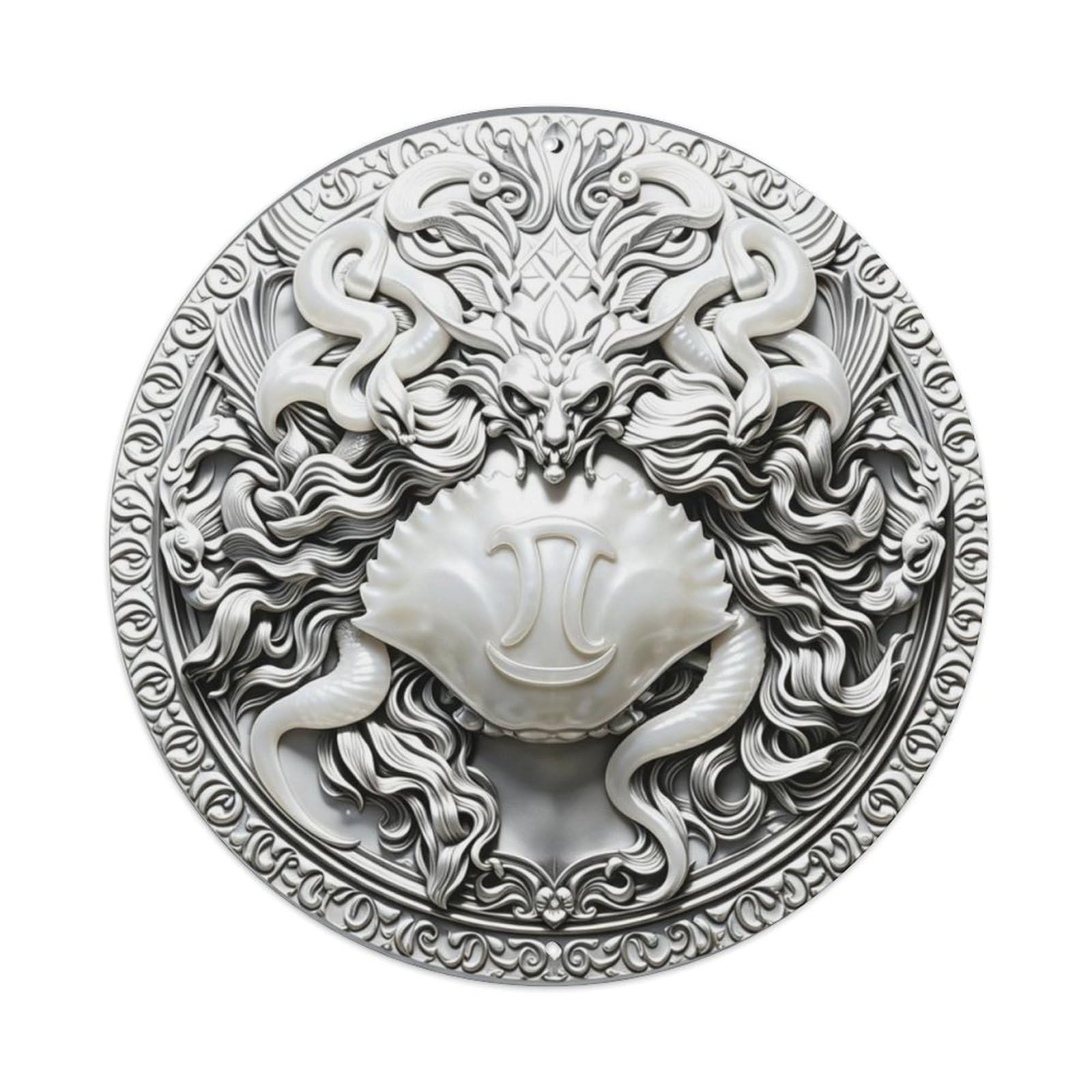 Cancer Crab Zodiac Sign 3D Astrology Metal Tin Sign Plaque