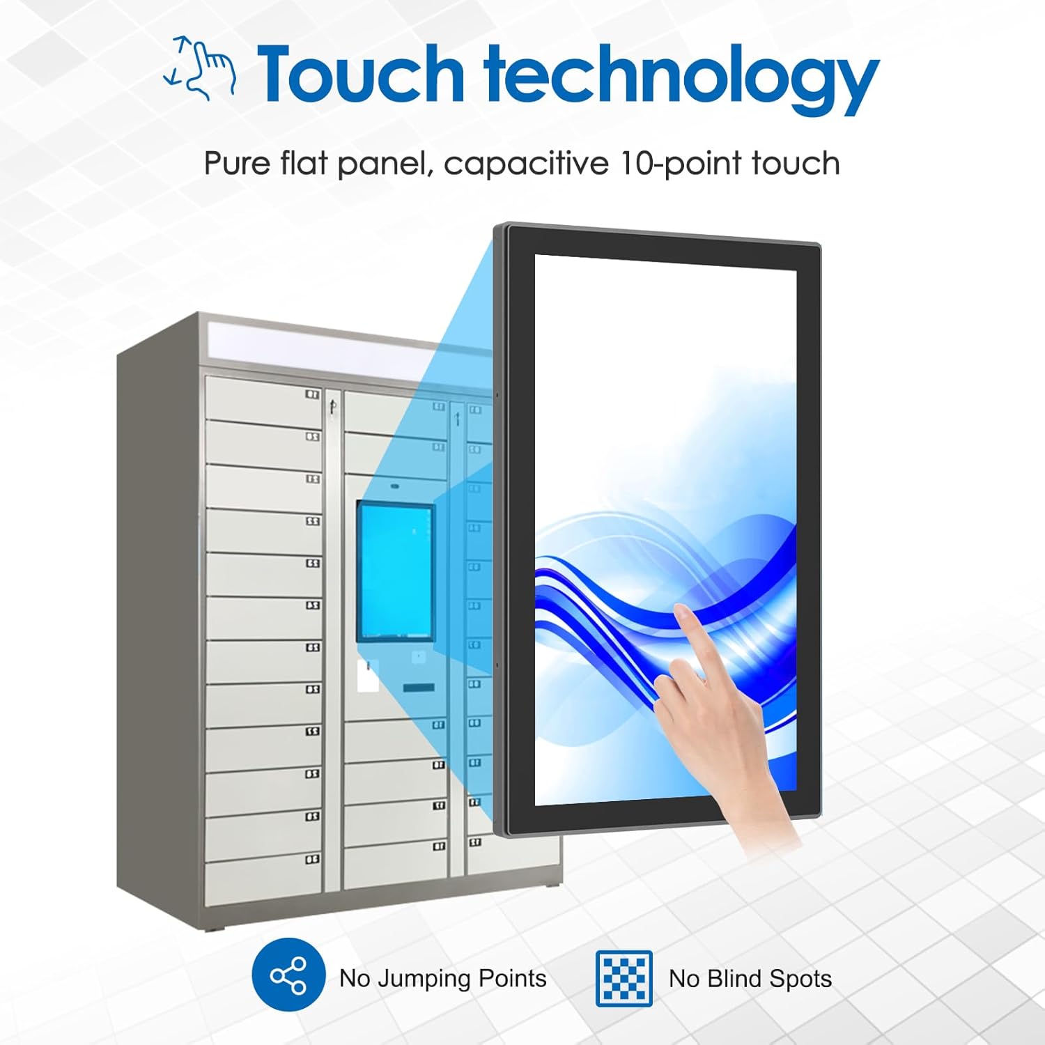 GreenTouch 1000 Nits High Brightness Industrial 18.5 Inch Open Frame Capacitive Touch Screen Monitor