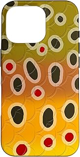 iPhone 16 Pro Brown Trout Pattern Fish Art Trout Fishing Fly Fishing Gift Case - Buy now