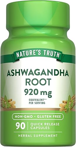 Nature's Truth Cápsulas de suplemento Ashwagandha 90 unidades Sin OMG y sin gluten
