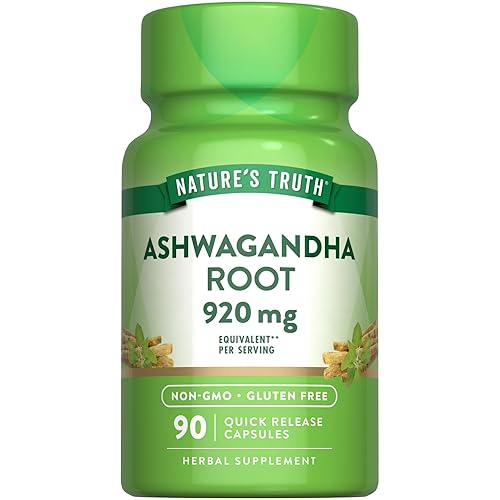 Nature's Truth Ashwagandha Supplement Capsules | 920 mg | 90