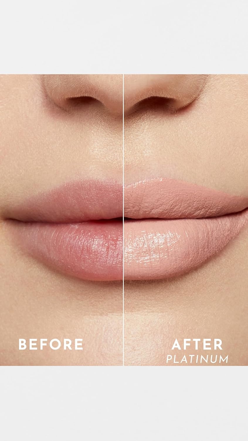 Lawless Women's Forget the Filler Lip-Plumping Line-Smoothing Satin Cream Lipstick, Platinum, 0.1 Ounce - Image 5