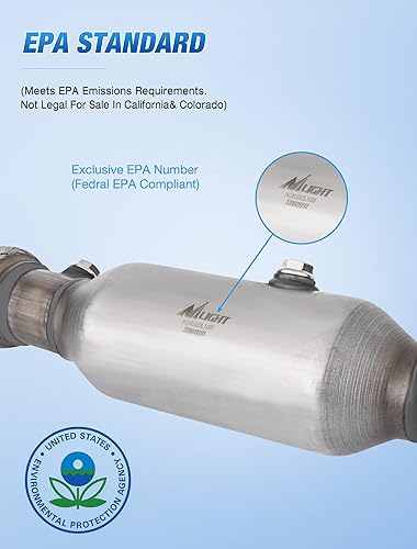 Vista 134 de Nilight Catalizador para Hyundai Accent 2012-2017/Hyundai Veloster 2012-2017/Kia Rio 2012-2014/Kia Soul 2012 2013 2014 2015 2016 (estándar EPA)