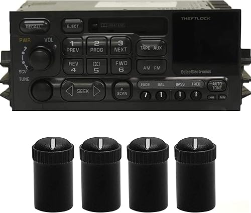 HUSUKU Perillas de control de altavoz de radio de equipo original GM (paquete de 4)