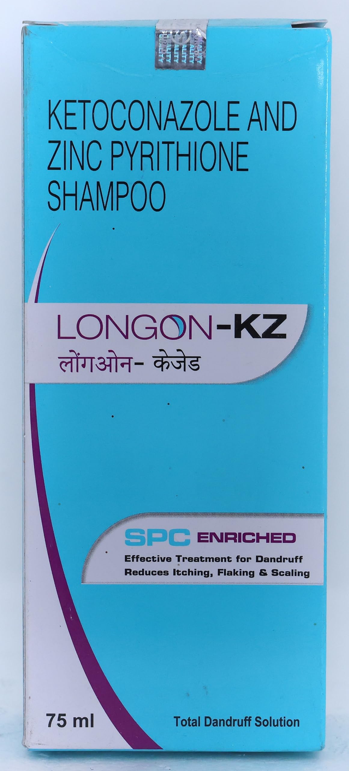 Longon KZ 2/1% - Bottle of 75ml Shampoo with Ketoconazole and Zinc