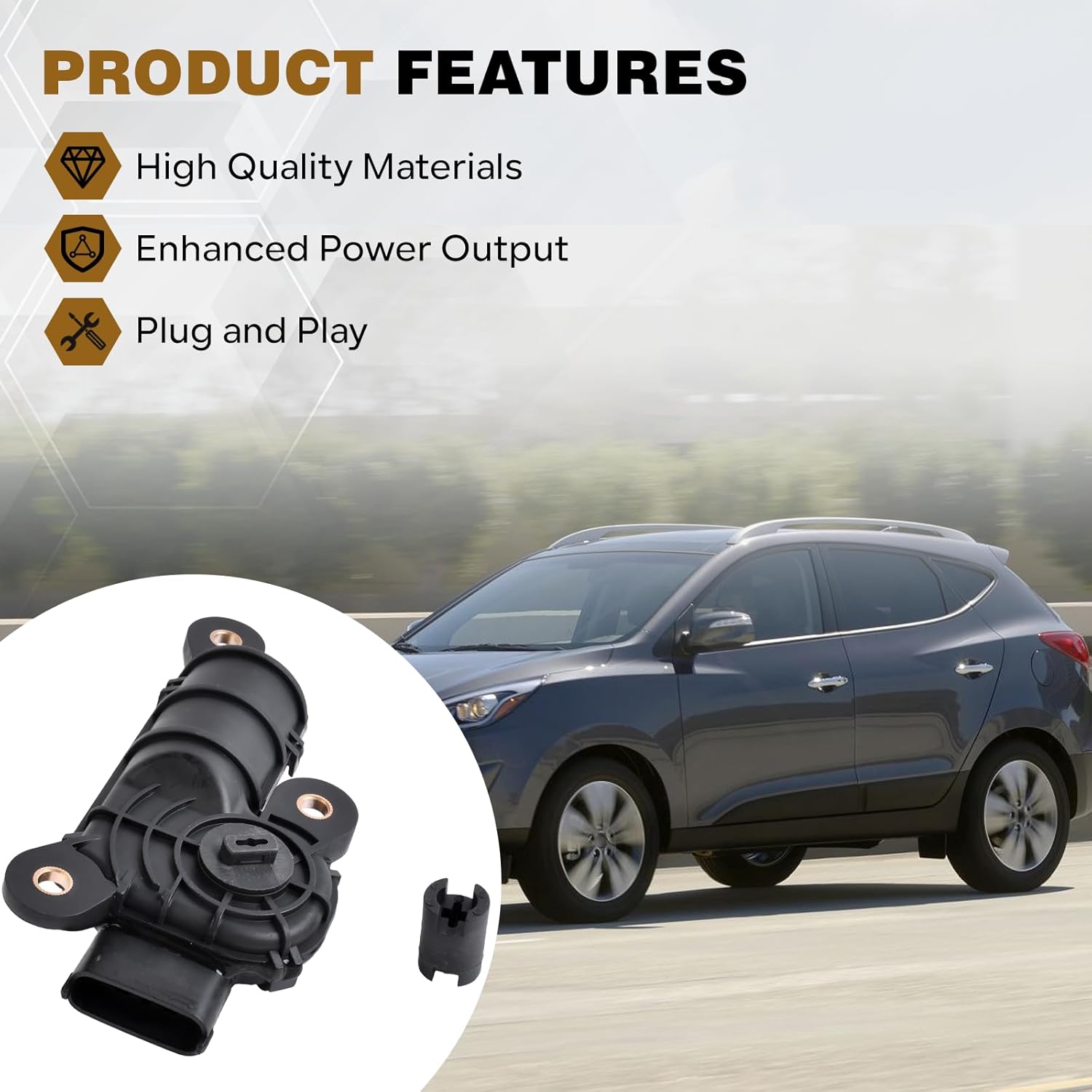 911-922 Engine Intake Manifold Runner Control Motor Valve Compatible with Hyundai Santa Fe Sonata Tucson Kia Forte5 Sorento 2008 2009 2010 2011 2012 2013 L4 2.4L for 28323-2G000 28323-2G300
