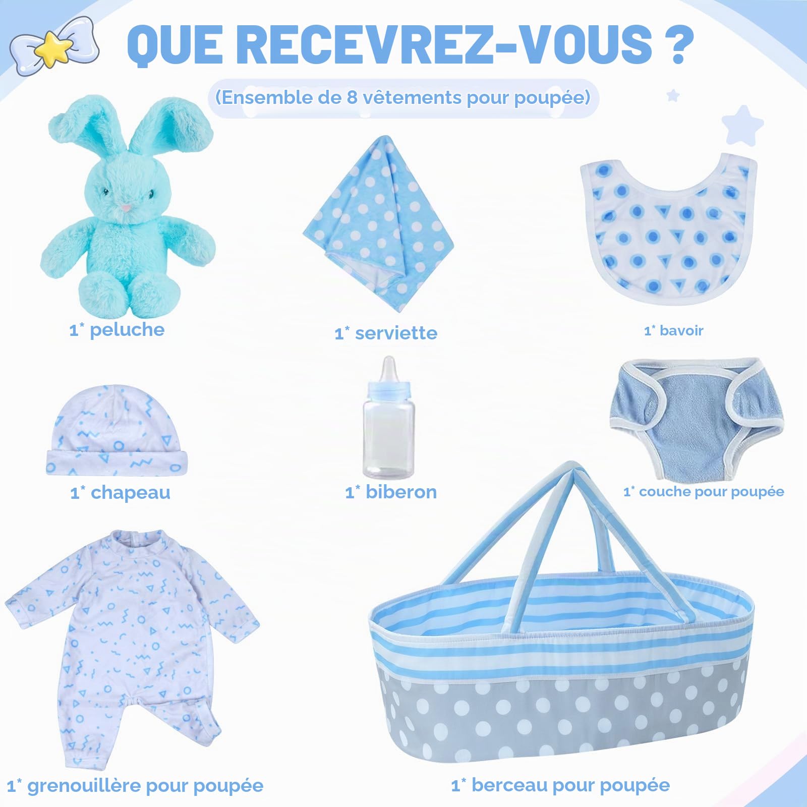 BABESIDE Muñecas de bebé reborn realistas, de 20 pulgadas, realistas, de la vida real, para bebé