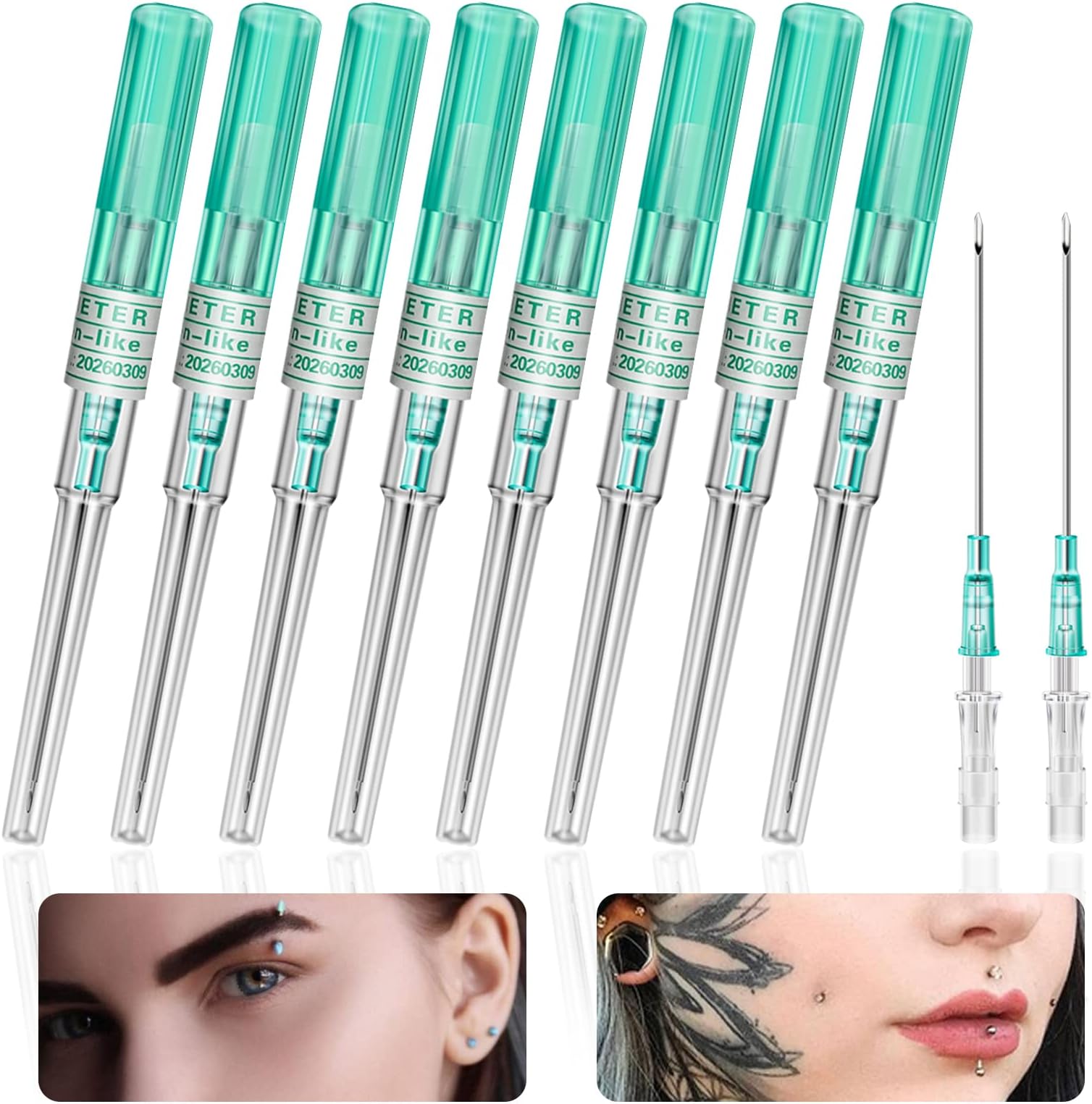 Piercing Tools - 18G Catheter Piercing Tools Piercing Supplies.