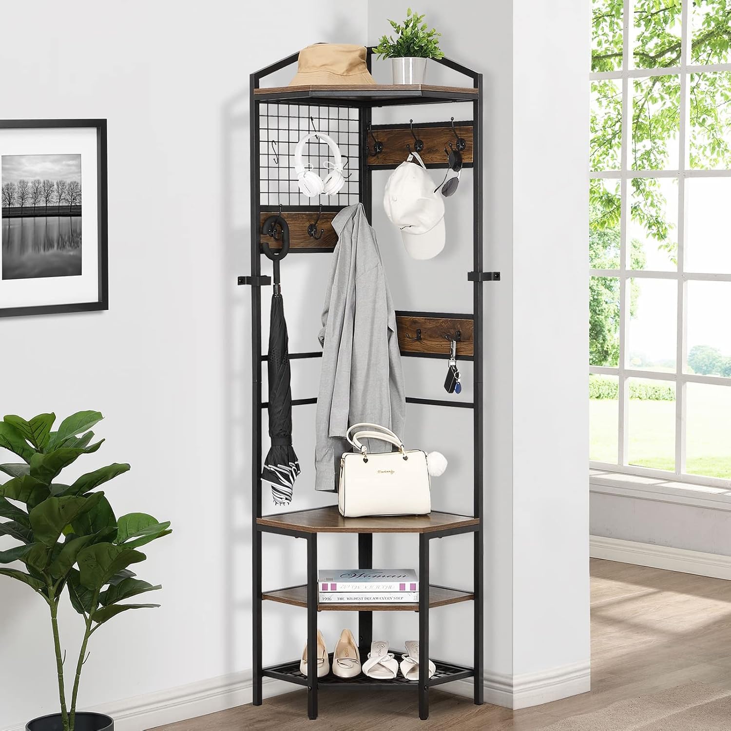entryway clothes rack
