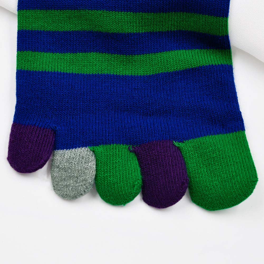 PUTUO Calze con Dita Uomo Calzini con 5 Dita Separate in Cotone, Calze 5 Dita Uomo Calzini Sportivi, Uomo Calzino infradito a 5 dita, 39-47, 5 paia