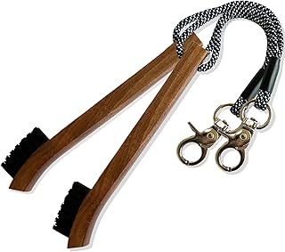 Golf Brush (2 Pack) - Cord and Clip Attachment for Bags and Carts, Club Cleaner Ideal for Woods and Irons - Golf Accesories for Men and Women