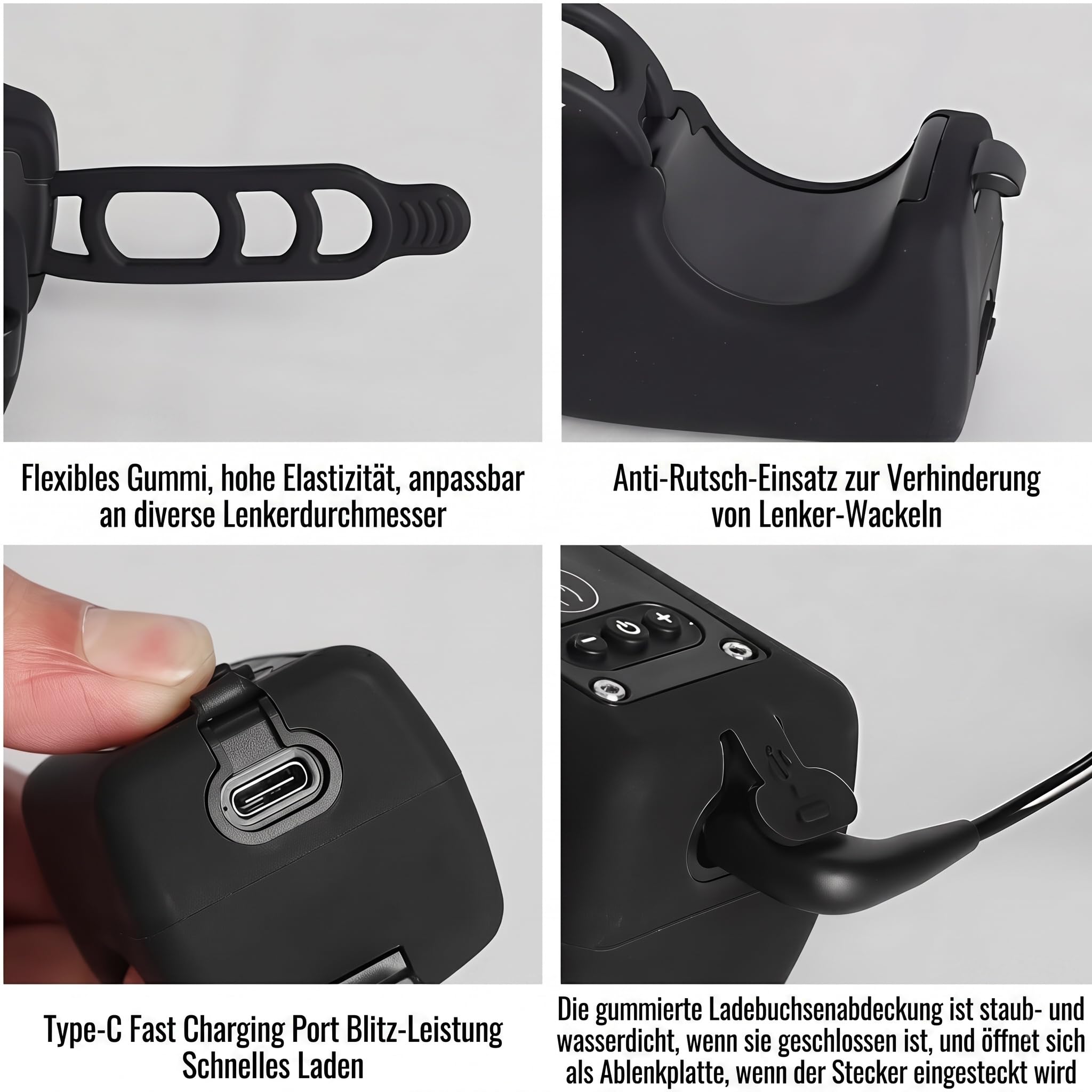 lumihorn Fahrrad, Set 1/2 Stück, 110 dB Hupe mit Fernbedienung