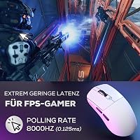 RK ROYAL KLUDGE M3 Wireless Gaming Egér 47g Ultralight 30K DPI 8K Polling Fehér 4