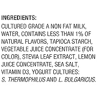 Vista 3 de Oikos Triple Zero - Yogur griego sin grasa, fresa, 5.3 onzas, paquete de 4 (el embalaje puede variar)