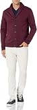Amazon Essentials Cardigan a Maniche Lunghe con Collo a Scialle Uomo, Bordeaux, XL - 6