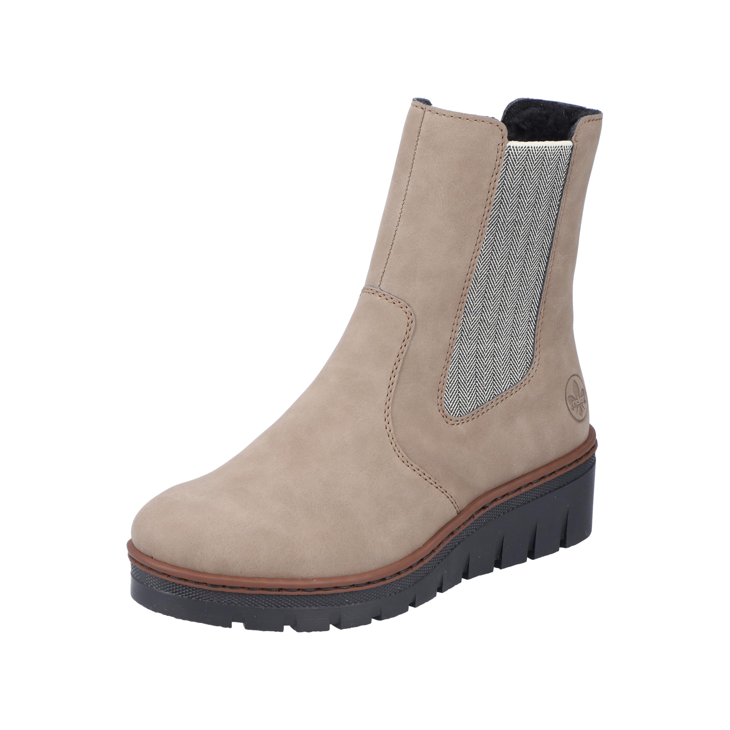 Rieker Ladies X9180 Chelsea Boots, beige, 3.5 UK