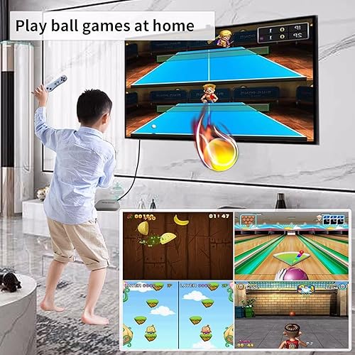 Miniatura 4 de Consola de juegos de TV con más de 100 juegos incorporados, máquina de videojuegos con control somatosensorial de gamepad inalámbrico 2.4G, USB Plug
