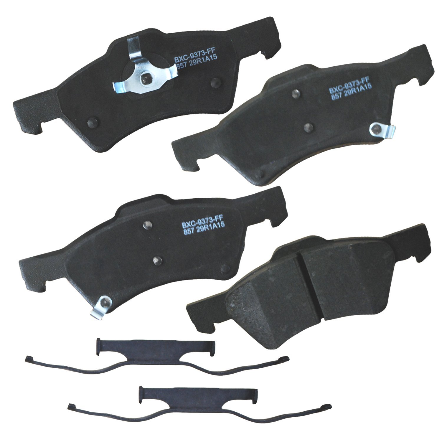 Bendix Premium SBC857 Ceramic Front Brake Pads for Chrysler Town &amp; Country 2007-2001, Voyager 2003, Voyager 2008-2005, Dodge Caravan 2007-2001, Grand Caravan 2007-2001
