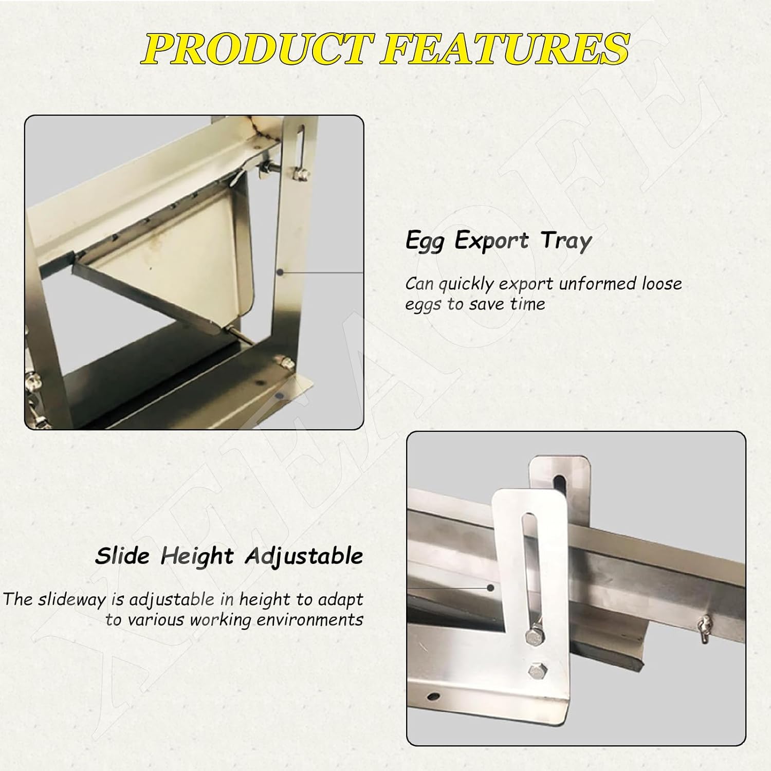 Heavy-Duty 304 Stainless Steel Egg Yolk Separator – Commercial Egg White Separator Machine for High-Volume Kitchens – Rustproof, 500+ Eggs/Hour