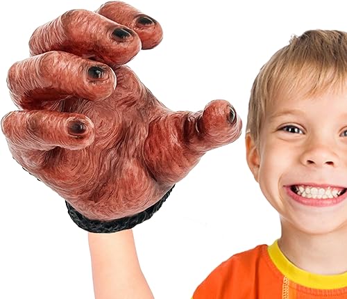 Gorila - Marioneta de mano para niños, regalos de marionetas de mano Kingkong para recuerdos de fiesta, juegos de rol, espectáculo de escenario