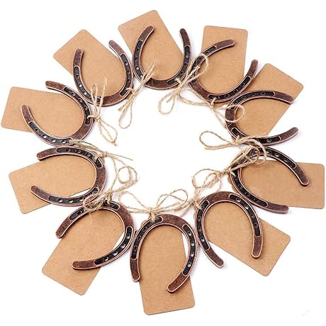 OurWarm Bulk 30-Piece Good Luck Horseshoes for Rustic Parties