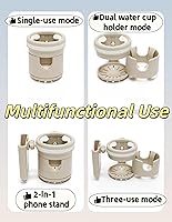 Vista 3 de Portavasos 3 en 1 para cochecito, accesorios para cochecito de bebé con portabotellas, soporte para teléfono y portabebidas para cochecitos