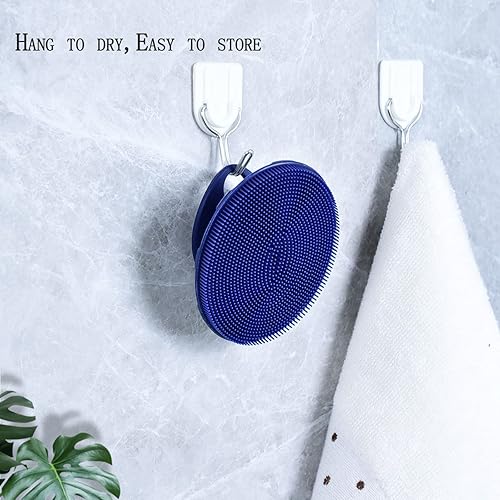 Miniatura 31 de INNERNEED Cepillo de limpieza facial de silicona suave, limpiador facial manual, exfoliante, masaje, acné, espinillas, almohadillas de mano