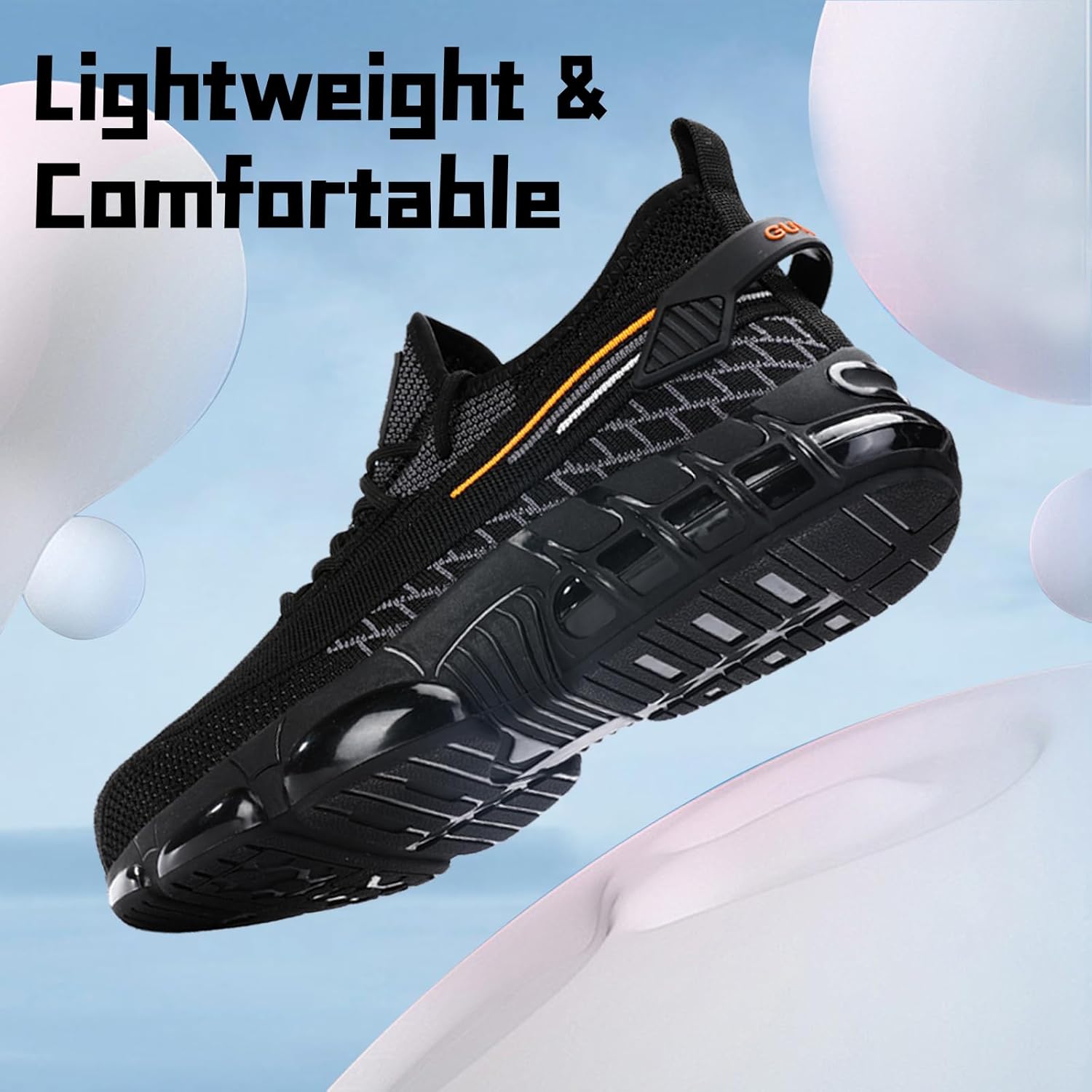 Steel Toe Shoes for Men Work Shoes Lightweight Safety Sneakers with Kevlar Puncture Resistant Midsole for Construction Warehouse Work - Image 6