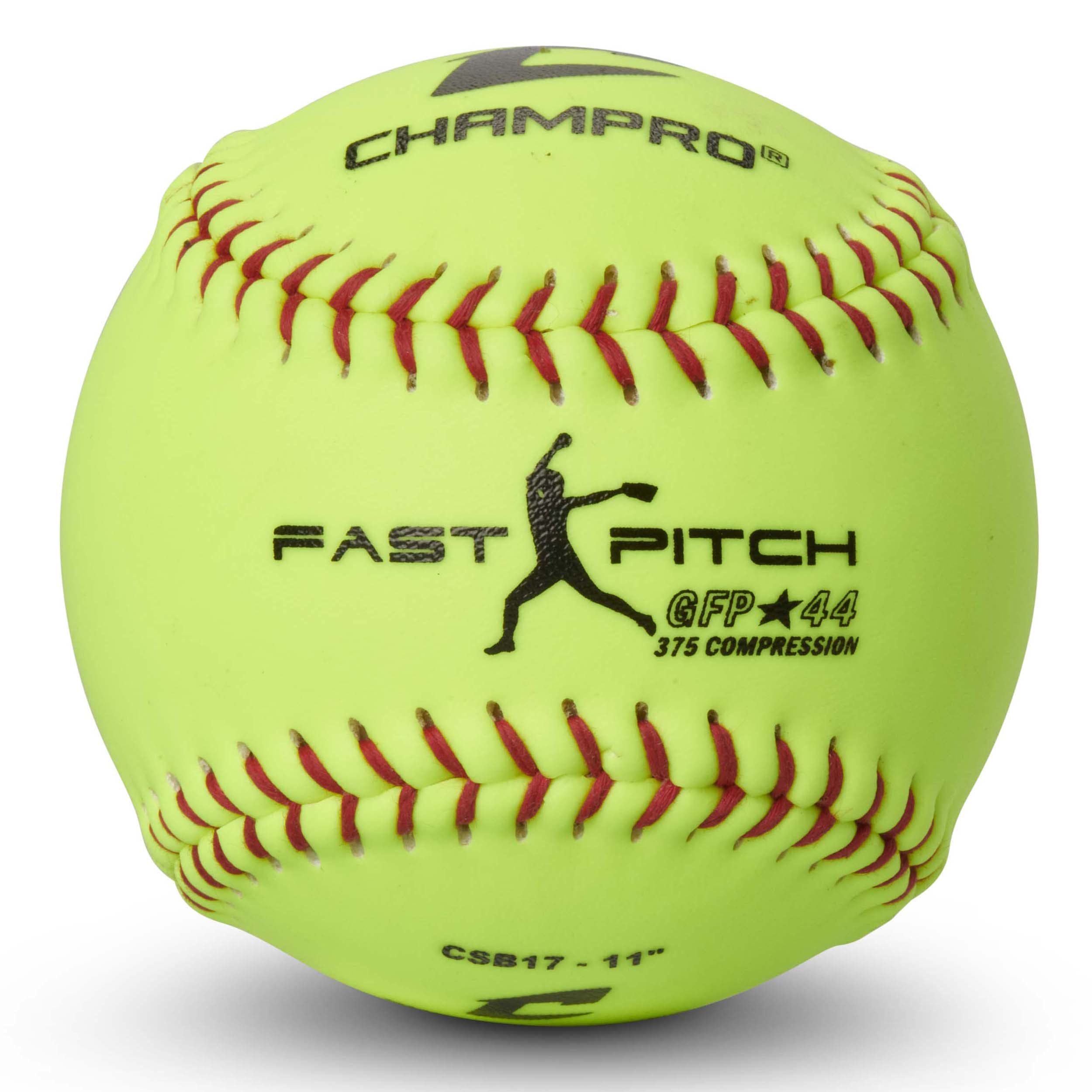 ASA Game Poly Synthetic Cover, Red Stiches (Optic Yellow, 11-Inch)-picture-19