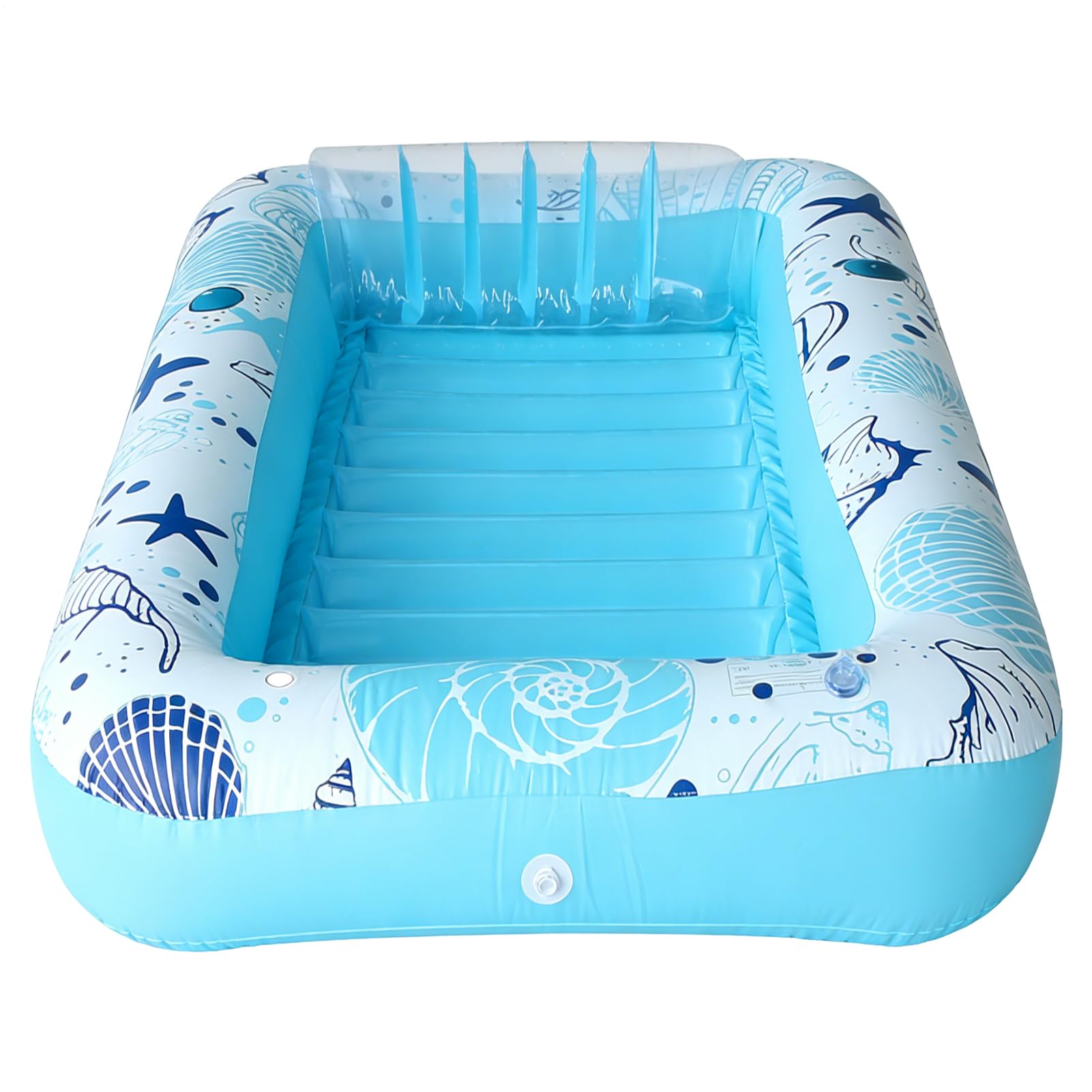 Inflatable Tanning Pool Lounger,Blow Up Lounger Float with Cup Holder,Sunbathing Lounge Raft | for Adults Couples Families Beach Lake Resort Summer Sunbathing