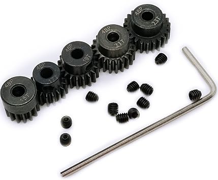 48P Pinion Gear 15T 17T 19T 21T 23T with Screwdriver for 1/10 RC Motor