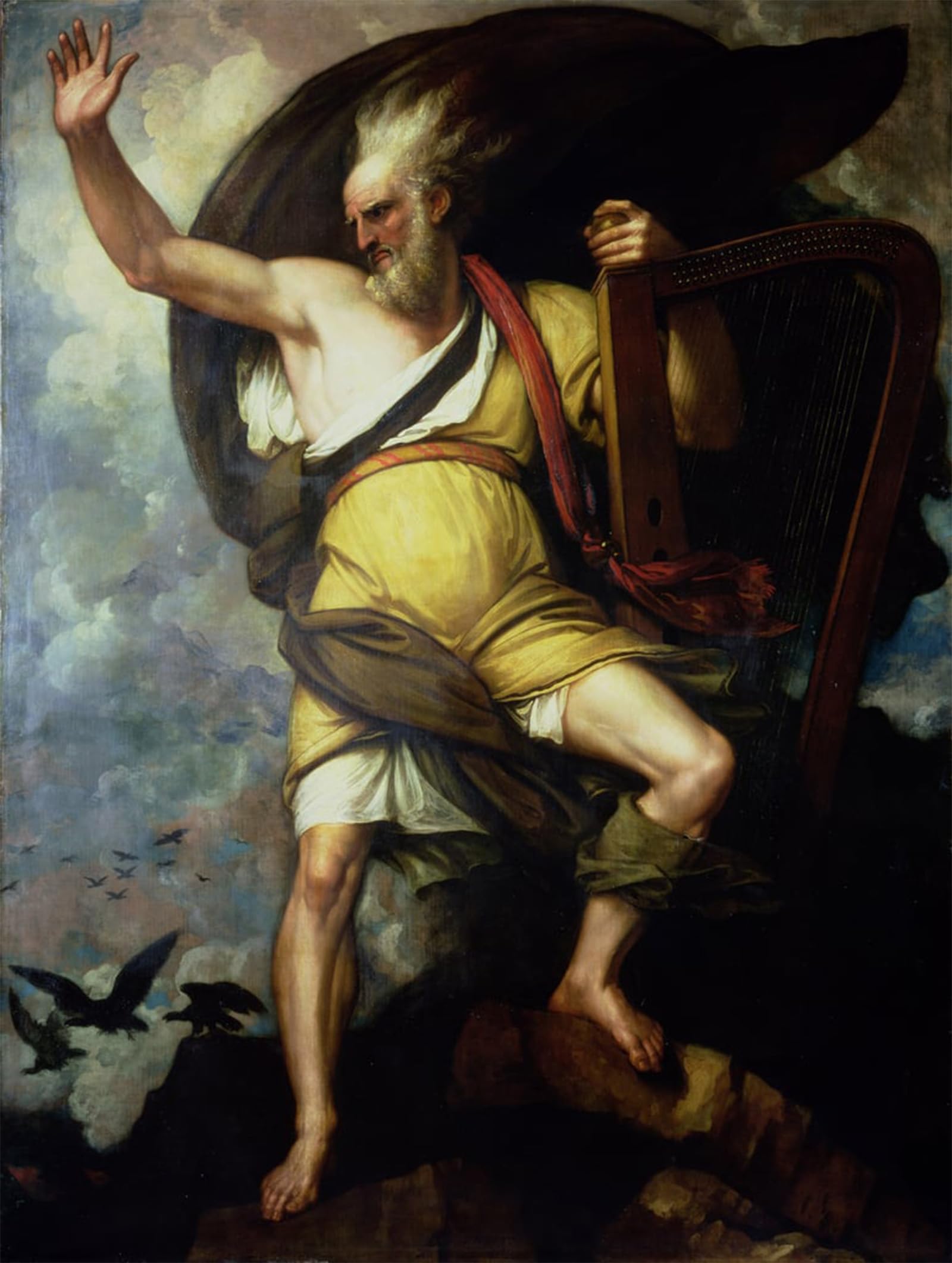 Tableaux Benjamin West Le Barde impression affiche graffiti 60x90cm