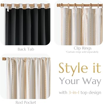jinchan Boho Blackout Curtains 84 Inches Long for Bedroom Living Room