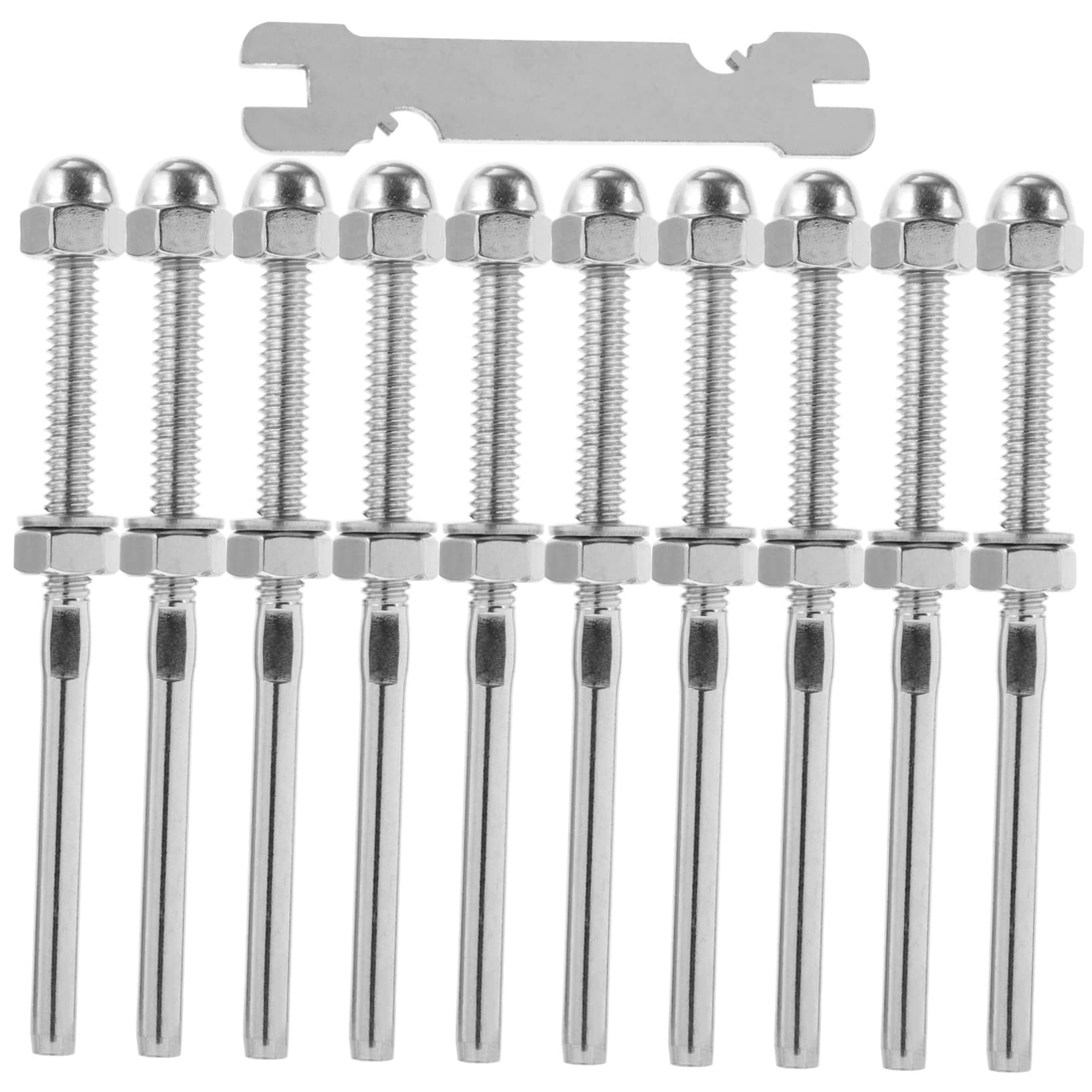 Tenditore Cavo per Ringhiera in Acciaio Inox 1/8 10 Pezzi