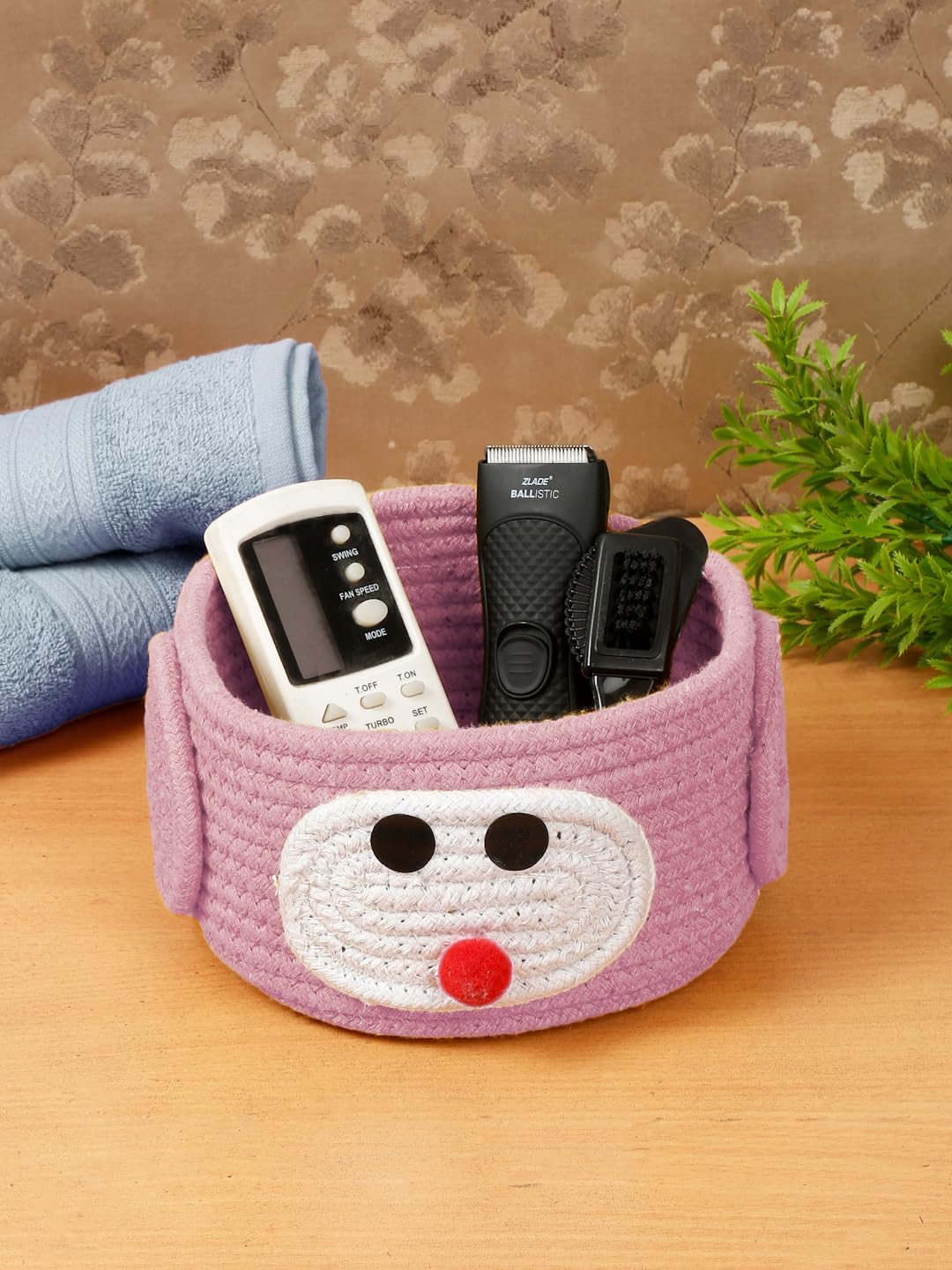 Juteify Multi-Purpose Cute Jute Basket for storage,for Bathroom Living Room & Kitchen Organiser Box Vanity Box First Aid Box (Pink) (B0D1ZFRC2B) Amazon Price History, Amazon Price Tracker