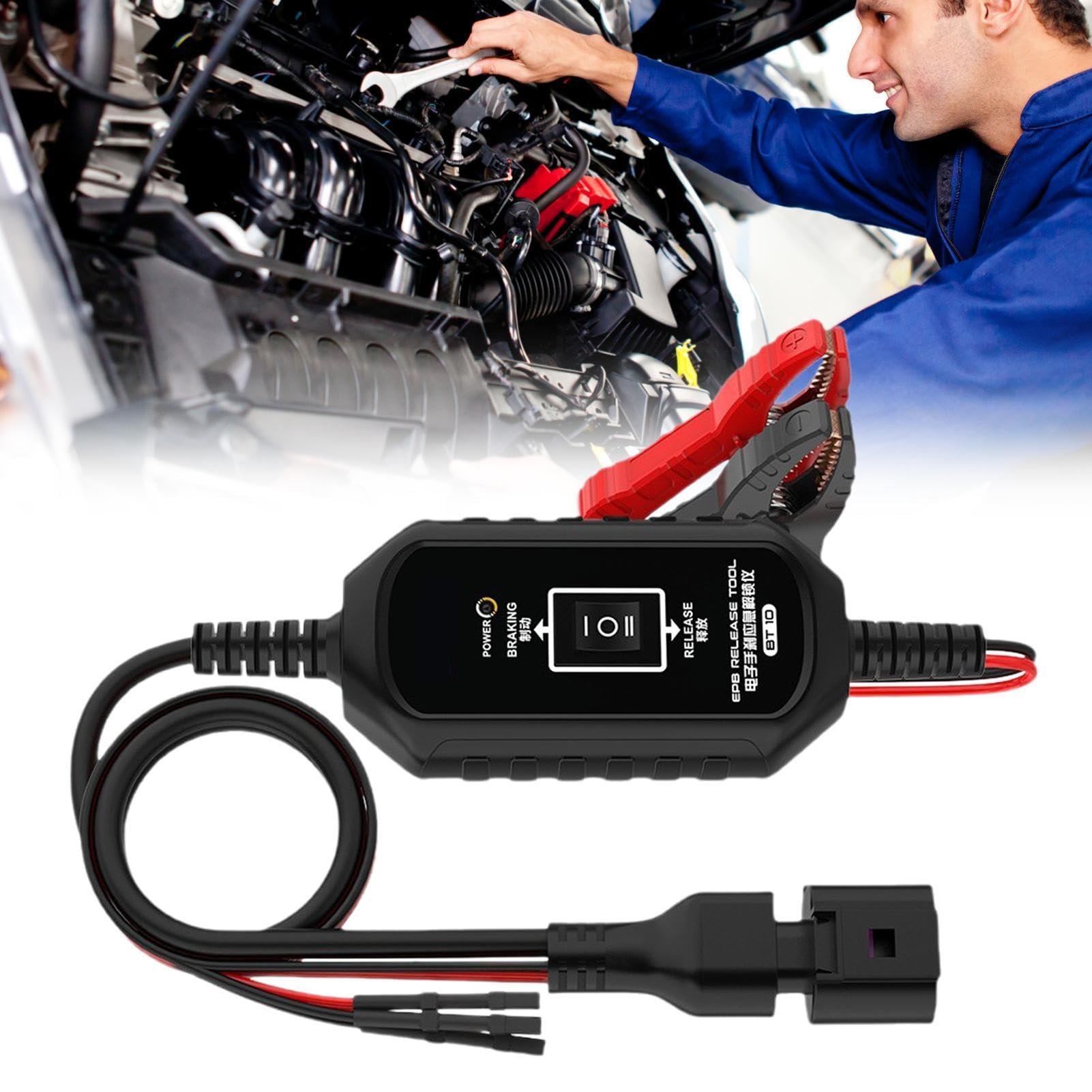 Attrezzo Sblocco Freno Stazionamento Elettronico Dispositivo Manutenzione | Strumento Rilascio Freni Per Riparazione Auto Per Auto Camion SUV Officina Garage Meccanici Tecnici