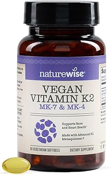 36% off: NatureWise Vitamin K2 600mcg Supplement with MK-7 100mcg & MK-4 500mcg - Enhanced Bioavailable Formula …